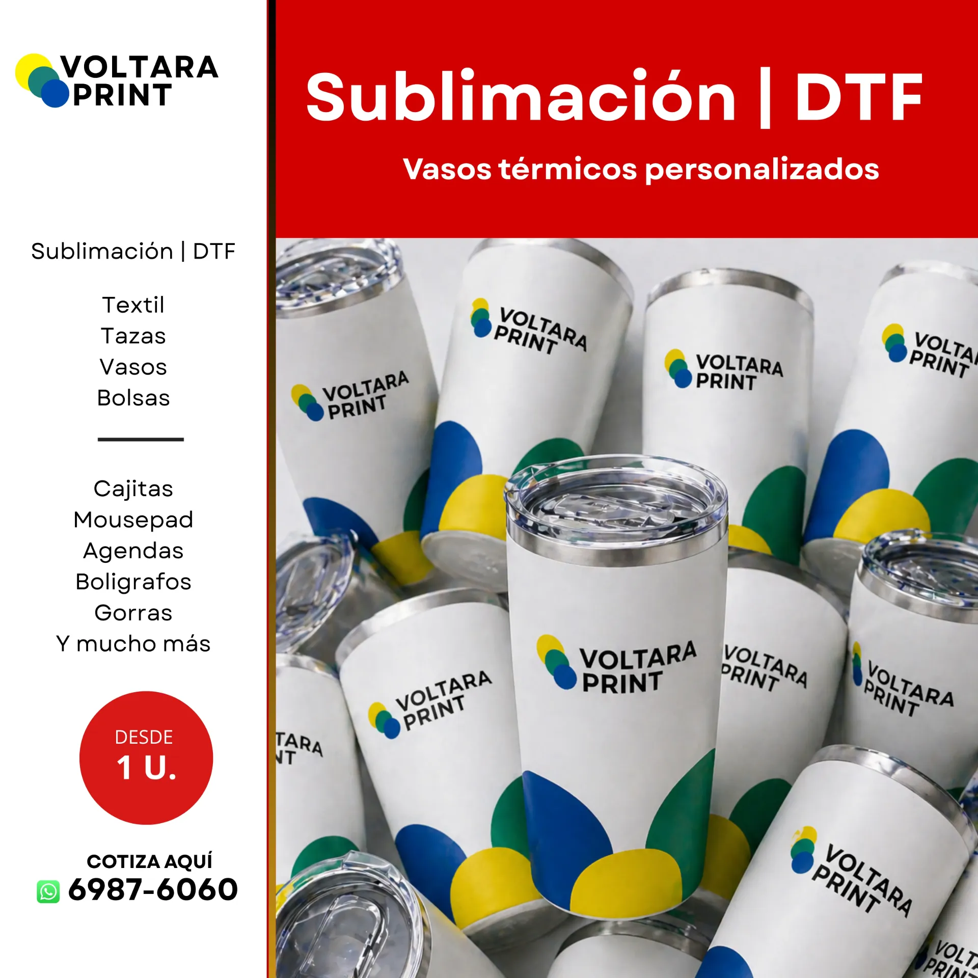 Vasos térmicos personalizados