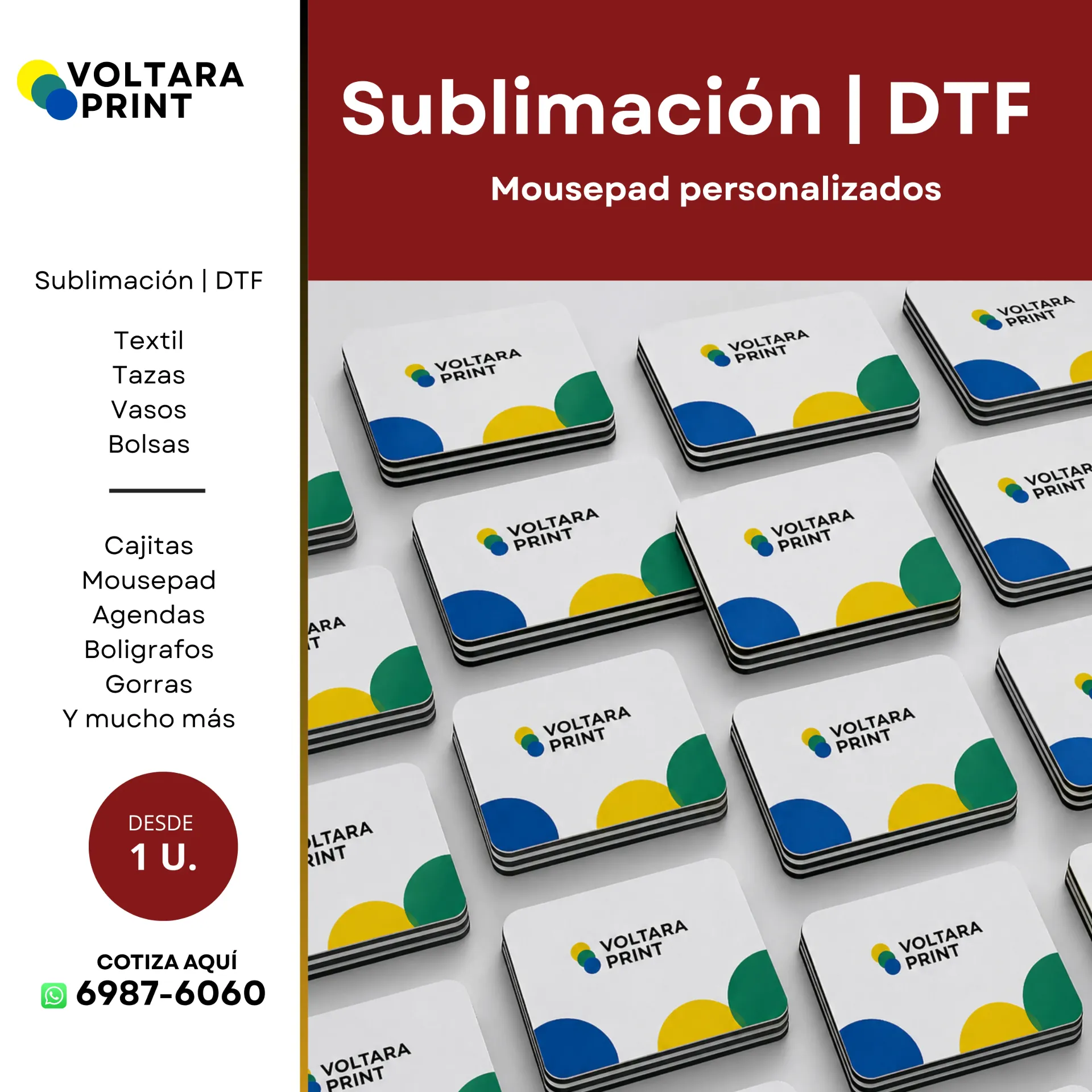 Mousepad personalizados