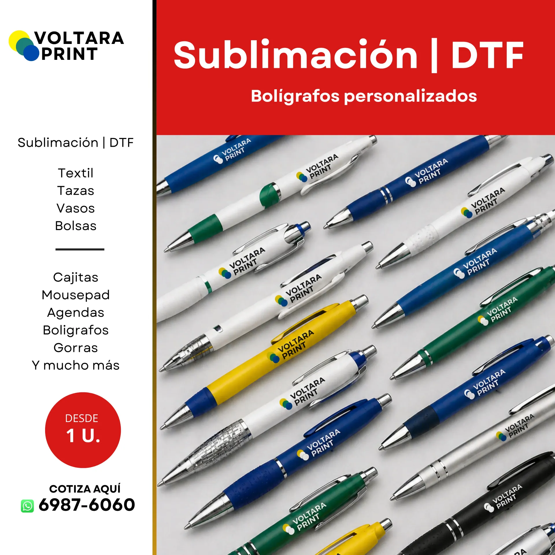 Bolígrafos personalizados