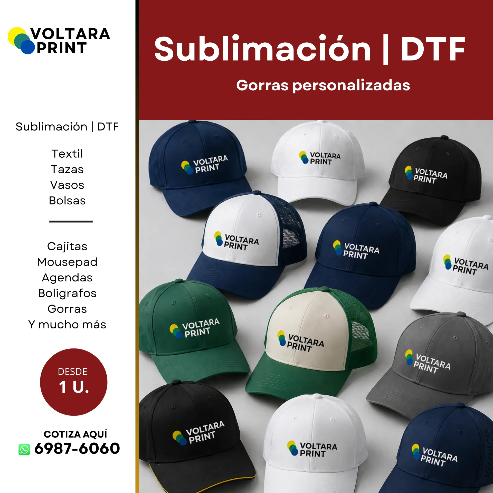 Gorras personalizadas